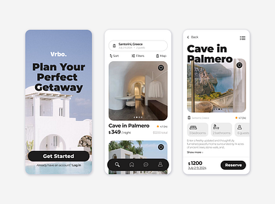 Vacation Rentals App Design appdesign booking mobiledesign