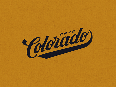 Denver Colorado ☀️ badge brushscript capital c colorado custom custom lettering denver handlettering lettering lockups retro script typography vintage