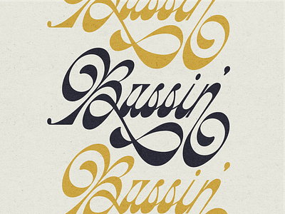 Bussin bussin capital b custom lettering flourish gen z high contrast letter b lettering pattern reverse contrast script slang