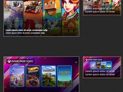 Xbox Game Pass - Blade and MultiIP Banner Promo graphic design