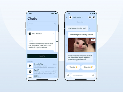 Chatbot concept ai app chat design layout mobile typography ui