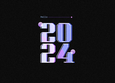 Hello — 2024 illustration typography