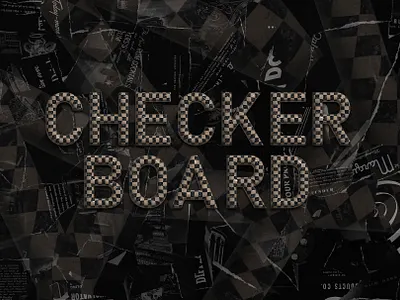 3D CHECKERBOARD ALPHABET 3d animation app branding checkerboard design designer graphic design illustration letter lettering logo motion graphics poster typography ui ux vector visual design web