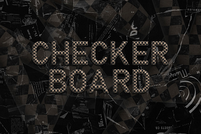 3D CHECKERBOARD ALPHABET 3d animation app branding checkerboard design designer graphic design illustration letter lettering logo motion graphics poster typography ui ux vector visual design web