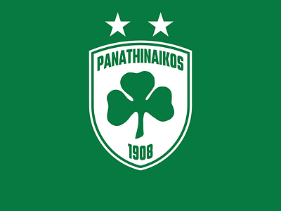 PANATHINAIKOS FC Shield Logo athens football club football crest graphic design logo panathinaikos panathinaikos crest panathinaikos fs panathinaikos logo