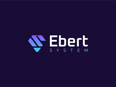 Ebert System logo design graphic design logo saas system