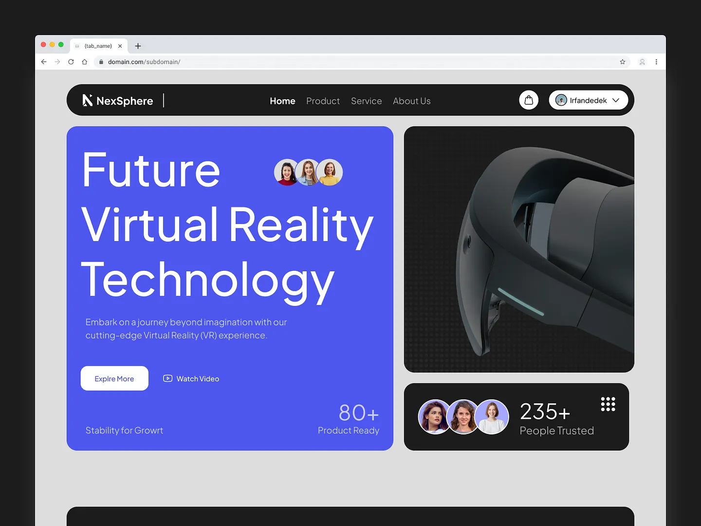 Innovative Virtual Reality Website Design for Enhanced User Experience