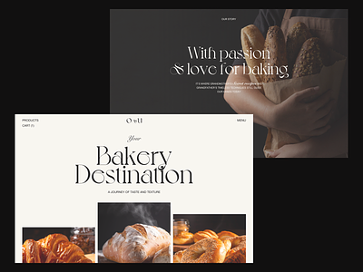 bake the memories bake bakery bn digital bndigital design designer food hero home landing landing page design landingpage main page site ui web web design web page website