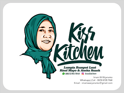 #facelogo character logo culinary logo custom logo design logo grandma logo kiss kitchen lettering logo logo dapur bunda logo dapur mama logo design logo fashion woman logo figures logo hijab logo inspiration logo karakter logo kuliner logo muslimah portrait logo woman face logo woman logo