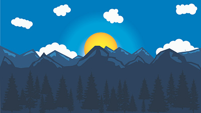 Colorado Rocky Mountains design graphic design illustration