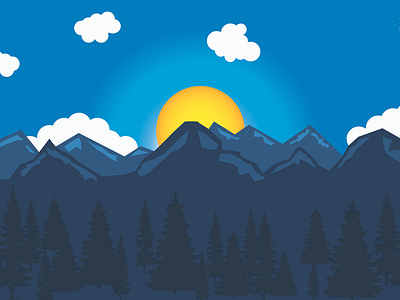 Colorado Rocky Mountains design graphic design illustration