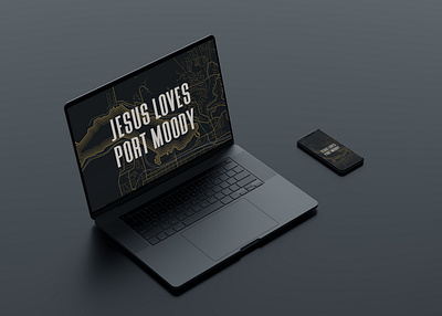 Jesus Loves Port Moody graphic design map design