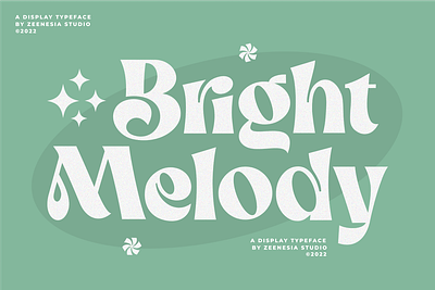 Bright Melody Font clothing