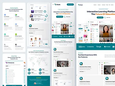 Kuest - SaaS Responsive Landing Page campus cleandesign education landing page landingpage mobile responsive responsive design saas saas education saas edutech saas landing page saas landingpage university web design