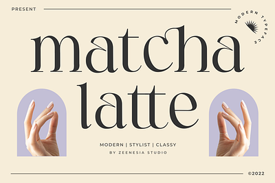 Matcha Latte Font clothing
