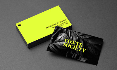 Conte Society - Business Card Design