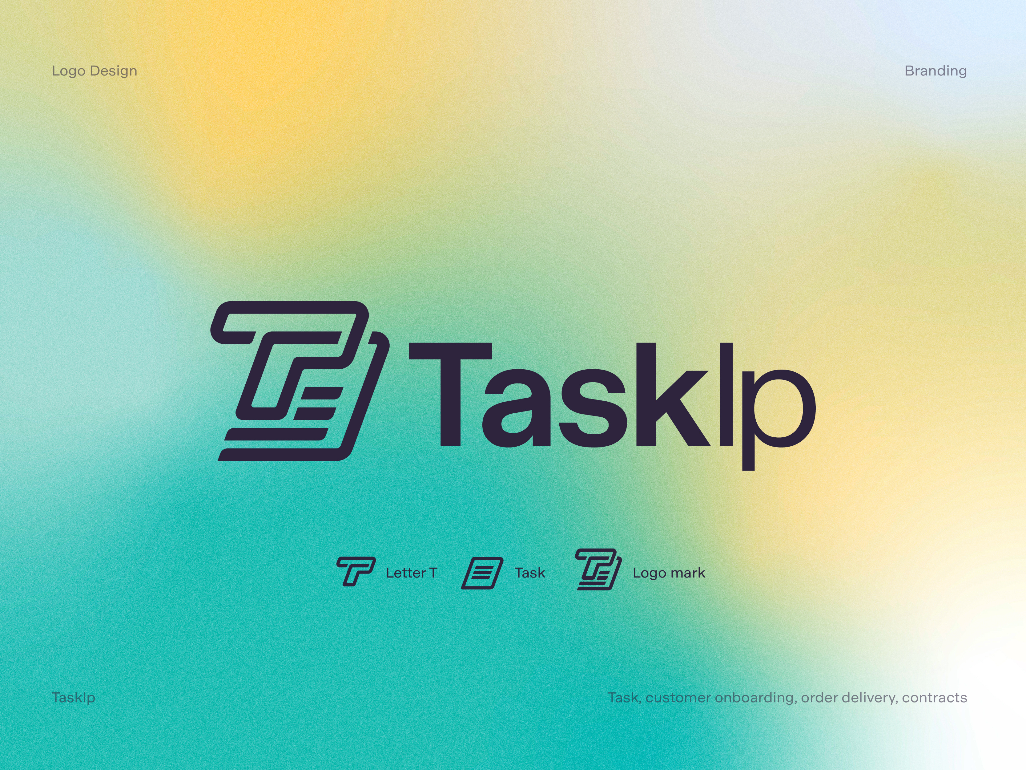TaskIP Logo concept brand brand identity branding creative logo design identity invoice logo ip logo letter t logo logo concept logo design logo ideas logo mark logos logotype online invoice online invoice generator symbol task logo