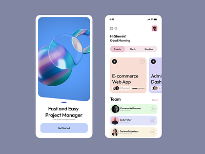 Project Management App app branding design designing education app ui figma figma ui illustration management project project management app project management app ui ui ui design