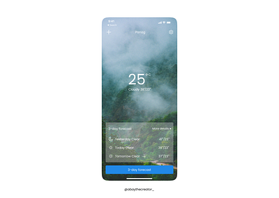 Weather app app design figma mobile ui uiux ux weather