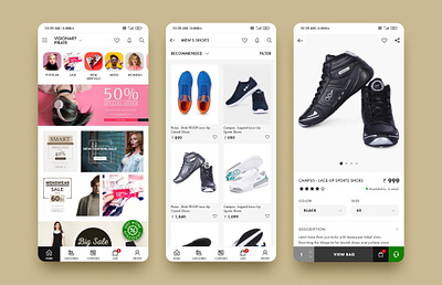 Redesign of e-Commerce Mobile App adobe xd android app clean ecommerce app ios app mobie ui mobile app ui prototype white wireframe