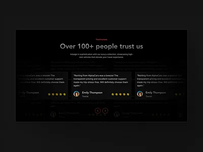 Testimonials section - Web design app clean design feedbacks minimal modern section testimonials ui web design website