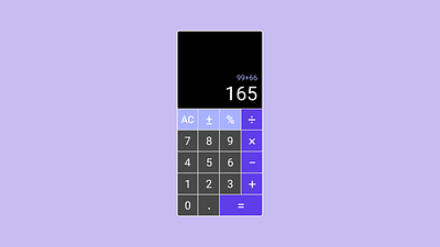 Daily UI #004 - Calculator app calculator dailyui mobile ui ux