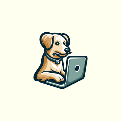 Smart Dog Logo animal app branding character cute design dog dog logo funny graphic design illustration logo mascot pet studio ui vector web