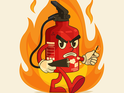 Vector Illustration character characterdesign fire illustration vector