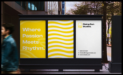 Rising Sun Studios | Logo Design branding casestudy clean danceschool dancing design flat graphic design logo logodesign minimal new ui