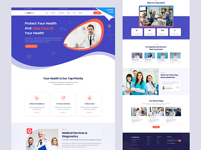 Medical Healthcare service web design appointment booking clean design clinic doctor doctor appintment doctor website healthcare healthcare web design hospital landing page medical medical wed design medical wedsite online doctor treatment ui design uiux uiux design web design website design