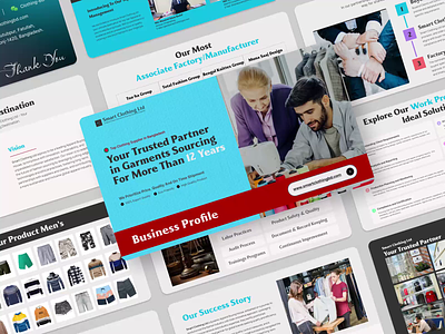 Business Profile for Smart Clothing Ltd business deck company profile design company profile template company profile ui corporate profile creative company profile investor deck pitch deck template profile design