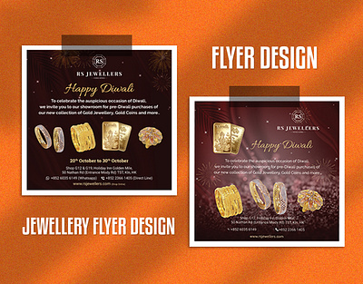 Jewellery Flyer Design branding flyer flyer design graphic design jewellery flyer design logo