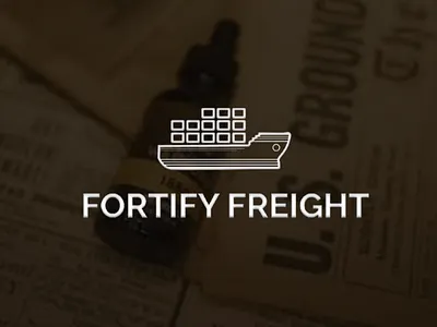 Fortified Freight - Shipping Agency Brand Design adobe illustrator adobe photoshop adobe xd app balsamiq brand design brand identity branding branding design cargo shipping branding design design figma graphic design illustration logo typography ui ux web design web ui