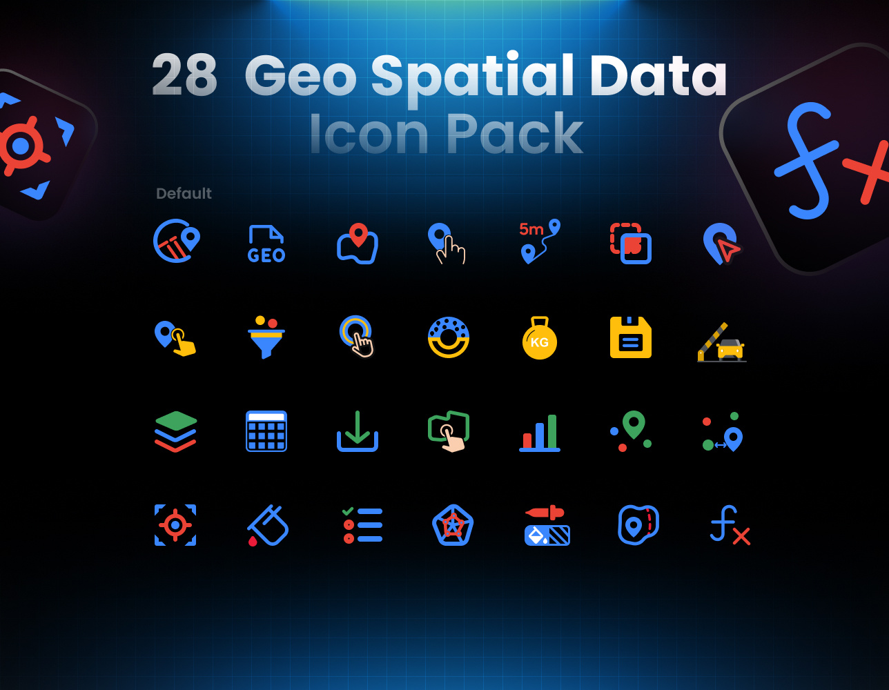 28 Geo-Spatial Data icon pack by Pawan Kumar Arya on Dribbble
