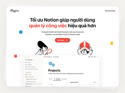 CASE STUDY: TỐI ƯU NOTION casestudy design notion research ui ux uxdesign