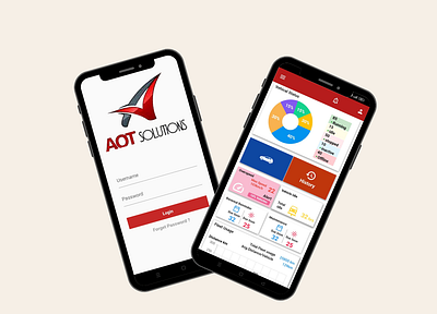 AOT Solution flutter project frontend mobile app ui