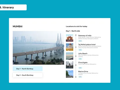 Daily UI Day 79 - Itinerary 100 days ui daily ui day 79 graphic design itinerary ui