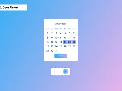 Daily UI Day 80 - Date picker 100 days ui daily ui date picker day 80 graphic design ui