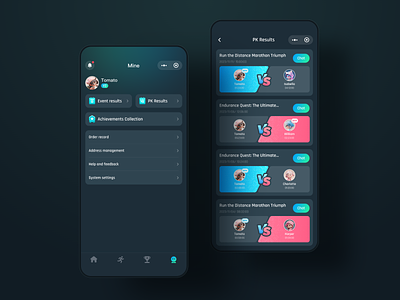 Sports applet app design mobile ui ux web