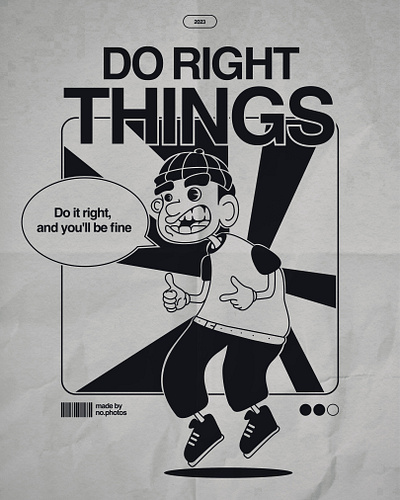 Bully guy illustration graphic design illustration poster