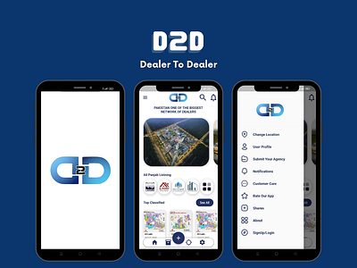 Dealer To Dealer dart design flutter app flutter project frontend logo mobile app ui