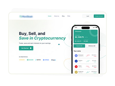 CRYPTO WEB PAGE app design illustration minimal mobileapp productdesign ui uiux web3 web3app website website design