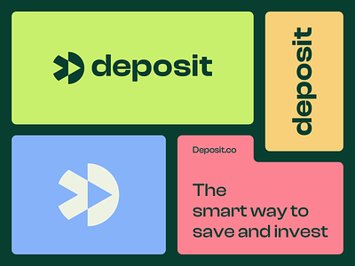 Deposit Brand Sprint abstract ai arrow bold branding clever d finance fintech growth letter logo mark minimal money movement negative space payment saas technology