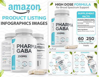 Amazon Listing Infographics || Dietary Supplements a content adobe illustrator adobe photoshop amazon amazon infographics amazon listing amazon listing images ebc ebc design graphic design infographics listing listing design listing images