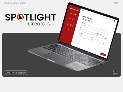 Spotlight Creators - Job Portal UI/UX Case Study adobe illustrator adobe photoshop adobe xd app balsamiq brand design branding case study dashboard ui design design graphic design illustration job portal logo ui uiux ux web app ui design web design web ui