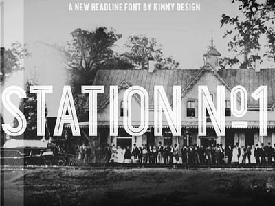 Station ALL Font bold condensed display drop shadows headline heavy inline modern pattern retro sans serif small caps station all font stylized textured vintage