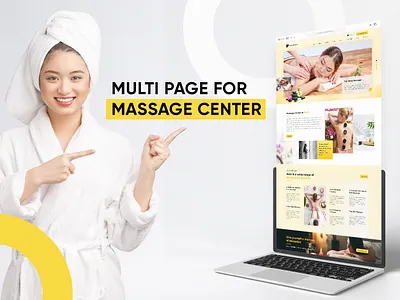Spa & Massage Website Design | Massage Website | Landing Page adobexd beauty branding care design development figma landing page salon skincare spa ui uiux ux website website design