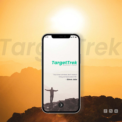 TargetTrek (Resolution Tracker) appdesign creative dribbble guvi guviuichallenge mobileui productdesign ui uichallenge uiux