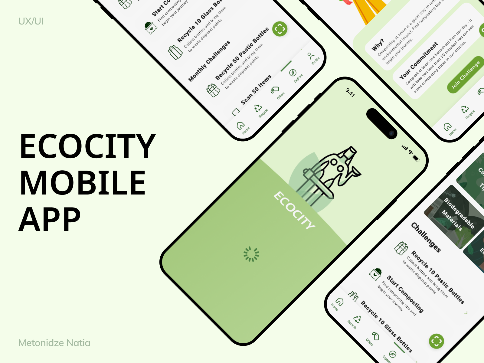 Ecocity Mobile App ecofriendly ecology mobile app recycling app