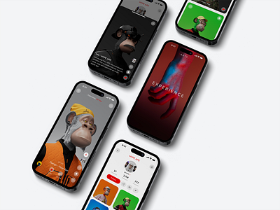 ARTY ape applepay art blockchain design experience hypeape immersive mobile modern navigation nft platform slider social tiktok ui ux web wireframes